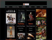 Tablet Screenshot of garyhuntminiatures.com